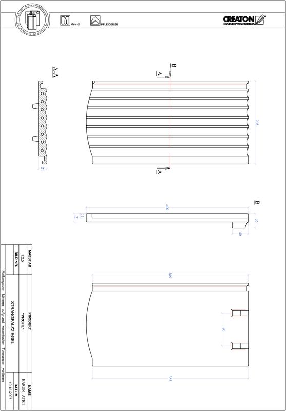 Proizvod CAD file PROFIL segmentni rez STRANGFALZ-GEWELLT-1-1