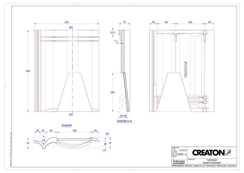 Produkt CAD-Datei VERONA Systemsolarstein Systemstein