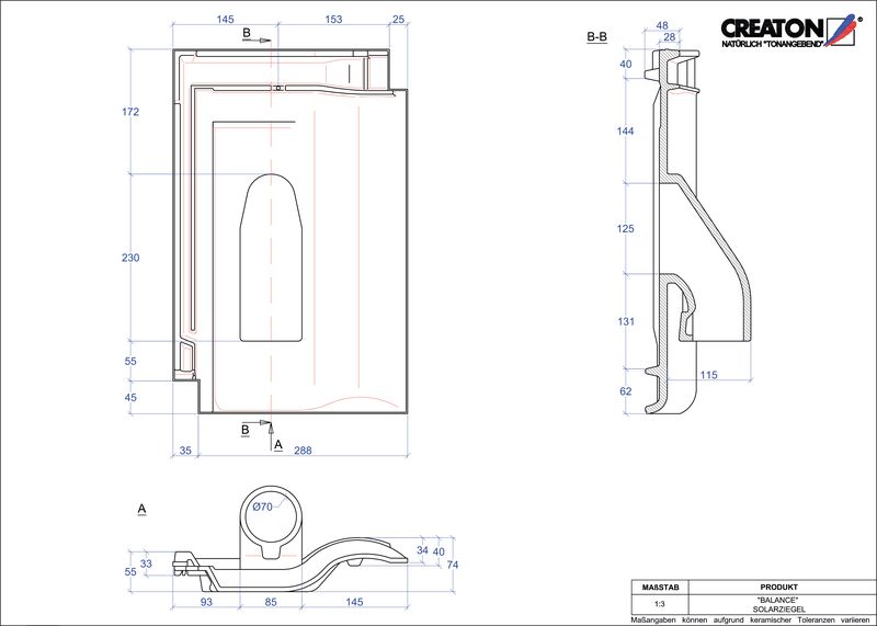 Proizvod CAD file BALANCE prolaz cijevi solarnog kolektora SOLAR