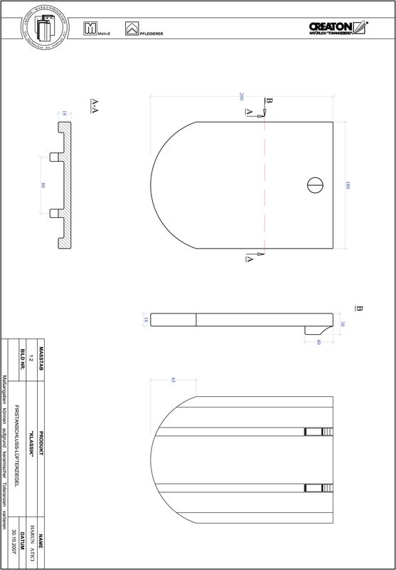 Proizvod CAD file KLASSIK zaobljeni RUND-FALZ