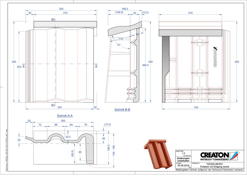 Proizvod CAD file HEIDELBERG betonski pult crijep rubni desni PultOGR