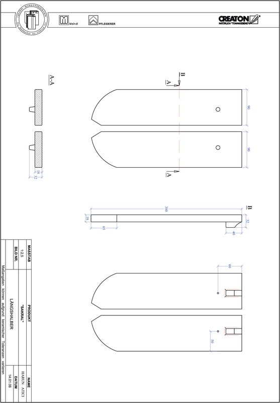 Proizvod CAD file SAKRAL zaobljeni RUND-LH