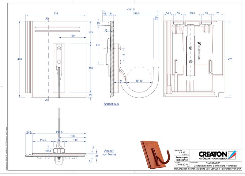 Proizvod CAD file KAPSTADT osnovna ploča Rundholz