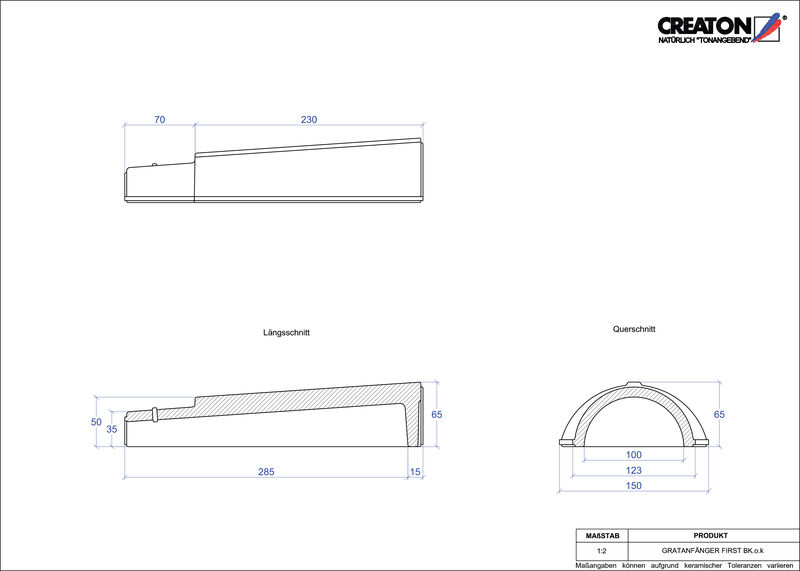 Proizvod CAD file oprema za sljeme i greben GRANTAN-BKok