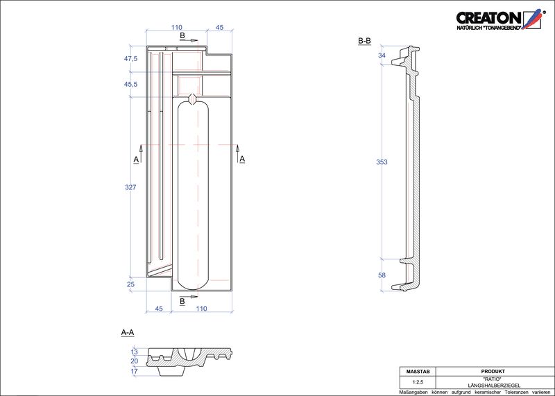 Proizvod CAD file RATIO polovica crijepa LH
