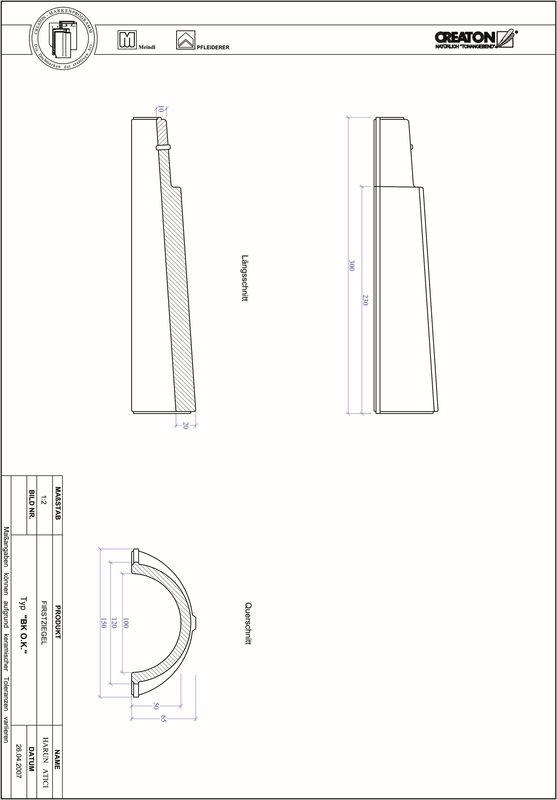 Proizvod CAD file oprema za sljeme i greben FIRST-BK-O-K