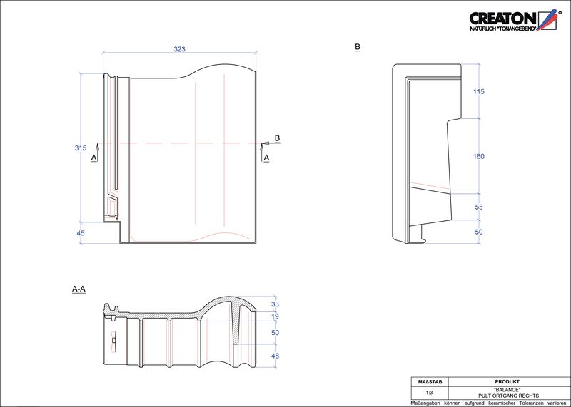 Proizvod CAD file BALANCE pult crijep rubni desni PULTOGR