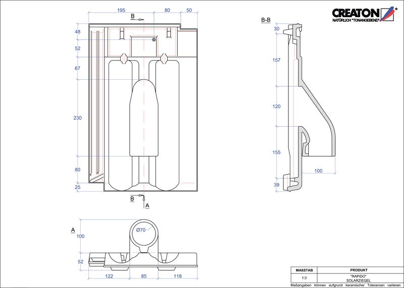 Proizvod CAD file RAPIDO prolaz cijevi solarnog kolektora SOLAR