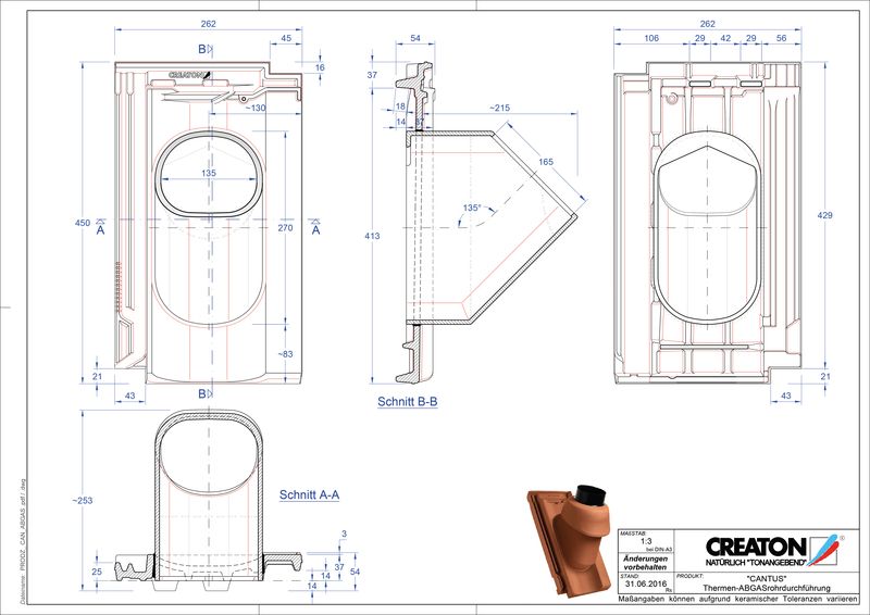 Proizvod CAD file CANTUS dimovodni crijep THERME