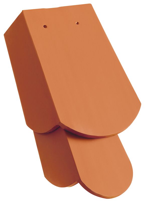 KLASSIK zaobljeni kroj rubni crijep 3/4 lijevi sa dugim zabatom cca. 11 cm
