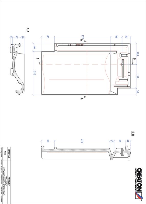 Proizvod CAD file MELODIE podsljemeni odzračni crijep FALZ