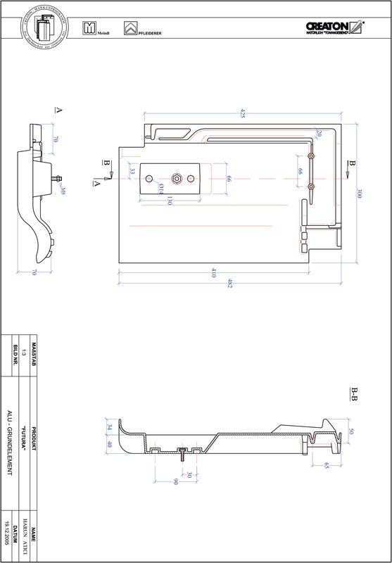 Proizvod CAD file FUTURA aluminijski crijep GRUNDALU