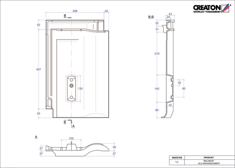 Proizvod CAD file BALANCE aluminijski temelj GRUNDALU