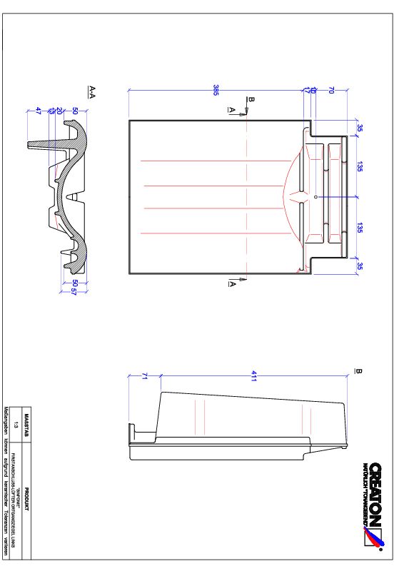 Proizvod CAD file SINFONIE podsljemeni odzračni rubni lijevi crijep FALOGL