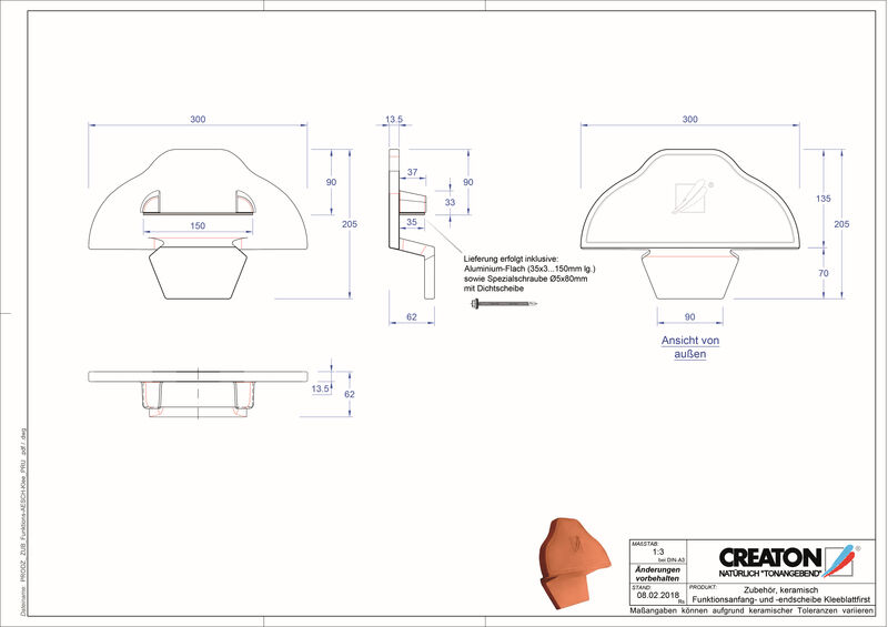 Proizvod CAD file oprema za sljeme i greben FUNKAESCH-PRU