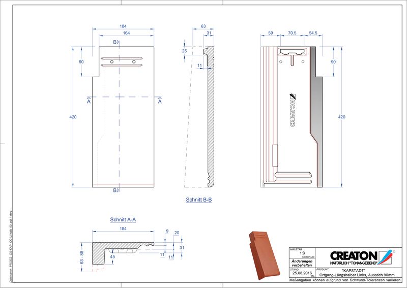 Proizvod CAD file KAPSTADT rubni lijevi OGL-halb-90