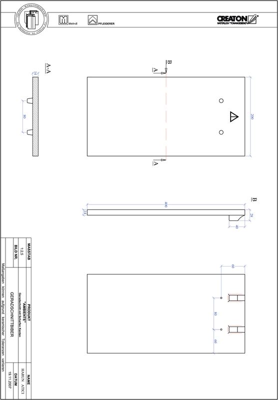 Proizvod CAD file AMBIENTE ravno rezani GER-SCHARFE-KANTE