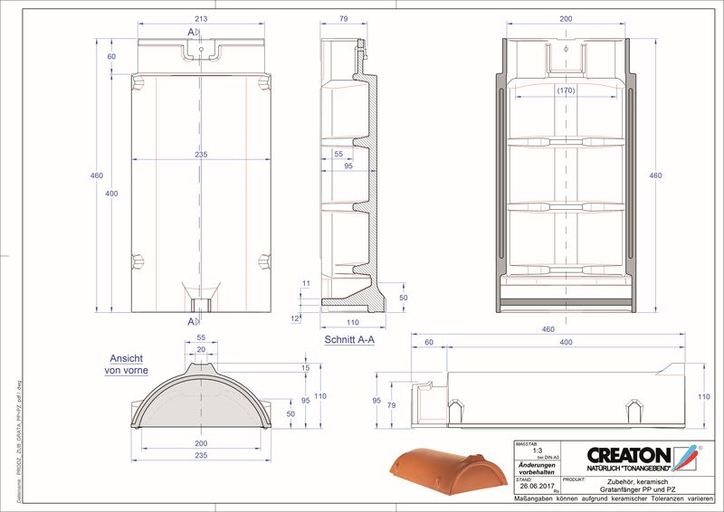 Proizvod CAD file oprema za sljeme i greben GRATA-PP-PZ