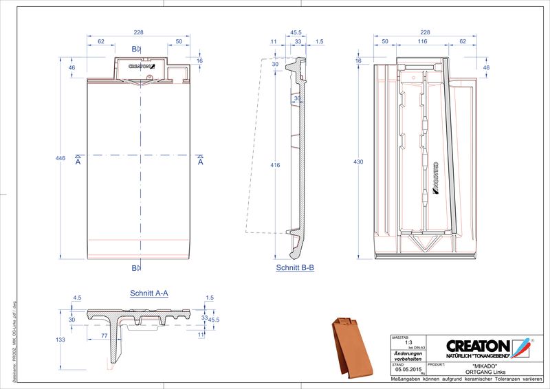 Proizvod CAD file MIKADO rubni lijevi OGL