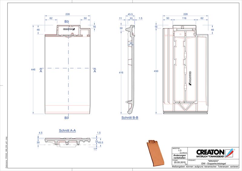 Proizvod CAD file MIKADO crijep sa dva vala DWZ