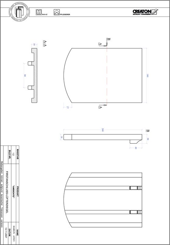Proizvod CAD file AMBIENTE segmentni rez SEG-FALZ