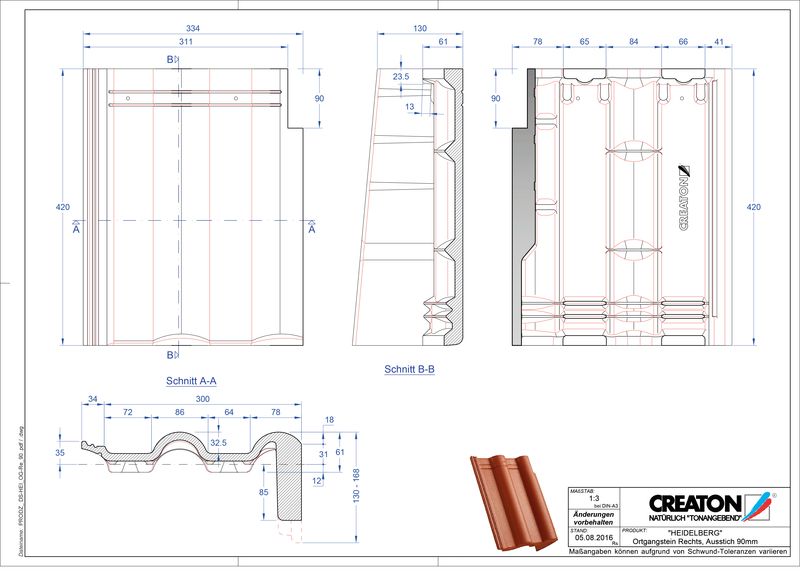 Proizvod CAD file HEIDELBERG betonski pult crijep rubni desni PultOGR-90