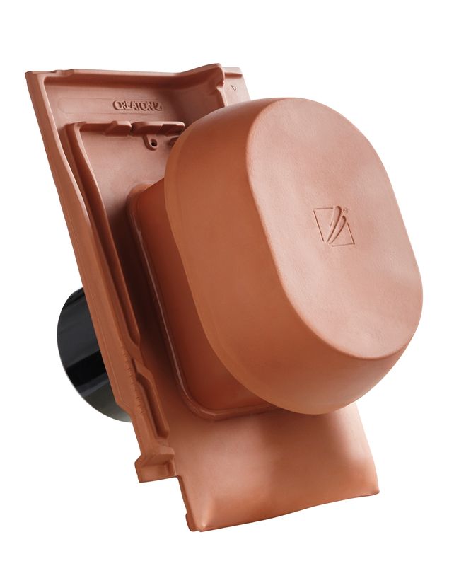 FUT SIGNUM keramički oluk vent DN 125 mm sa pomična kapa, uklj. adapter za nadstrešnice i fleksi cijevi