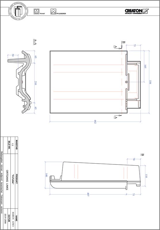 Proizvod CAD file FUTURA rubni lijevi OGL
