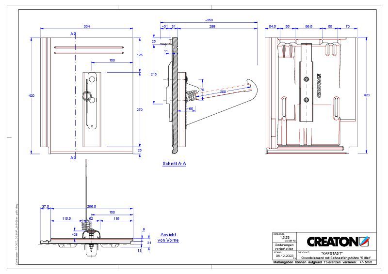 Proizvod CAD file KAPSTADT osnovna ploča Gitter