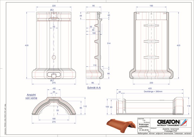 Proizvod CAD file oprema za sljeme i greben FIRST-PHP