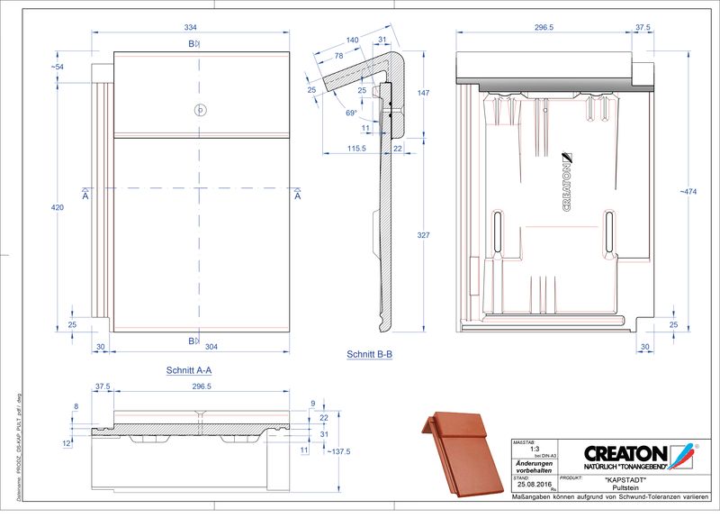 Proizvod CAD file KAPSTADT betonski pult crijep PULTSTEIN