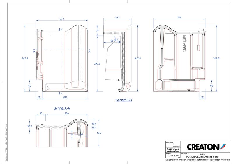 Proizvod CAD file MZ3 NEU pult crijep rubni desni PULTOGR