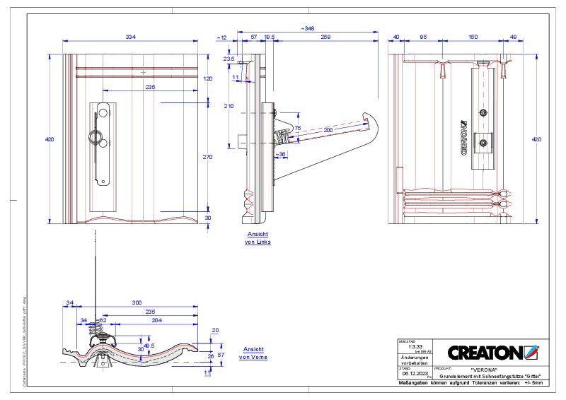 Proizvod CAD file VERONA temelj element Gitter