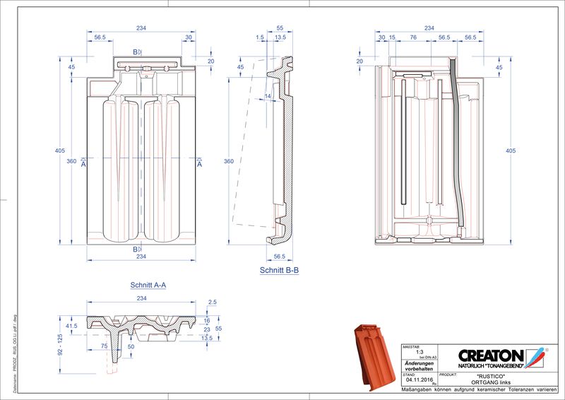 Proizvod CAD file RUSTICO rubni lijevi OGL