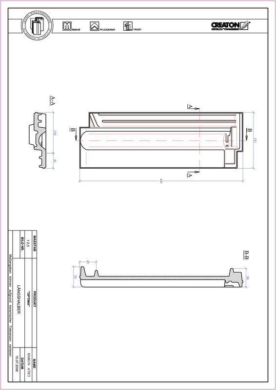 Proizvod CAD file OPTIMA polovica crijepa LH