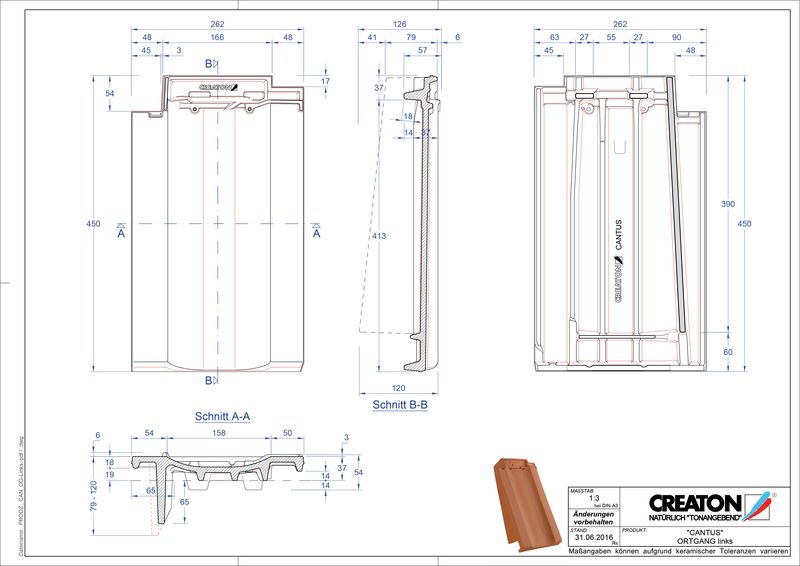 Proizvod CAD file CANTUS rubni lijevi OGL