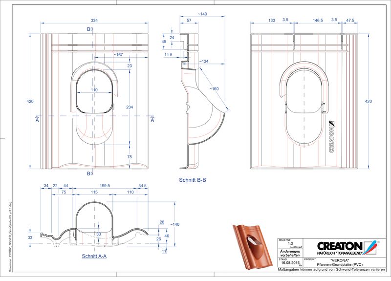 Proizvod CAD file VERONA dodaci Grundplatte-PVC