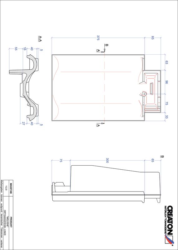 Proizvod CAD file MELODIE rubni lijevi OGL