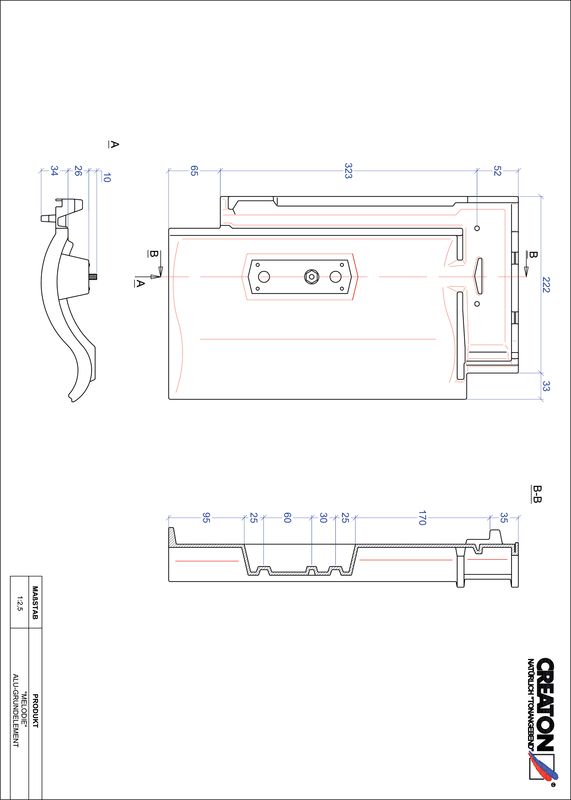 Proizvod CAD file MELODIE aluminijski crijep GRUNDALU