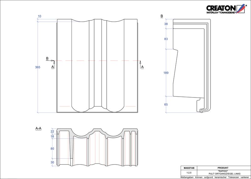 Proizvod CAD file RAPIDO pult crijep rubni lijevi PULTOGL