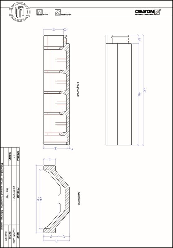 Proizvod CAD file oprema za sljeme i greben FIRST-PD