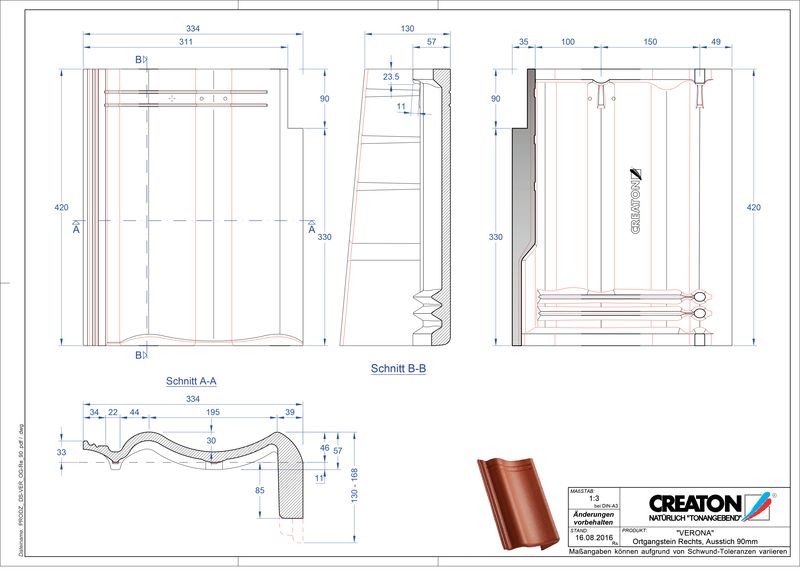 Proizvod CAD file VERONA betonski pult crijep rubni desni PultOGR-90
