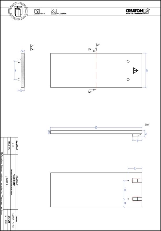 Proizvod CAD file AMBIENTE ravno rezani GER-3-4