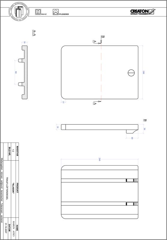 Proizvod CAD file KLASSIK zaobljeni RUND-TRAUF-LUEFTZ
