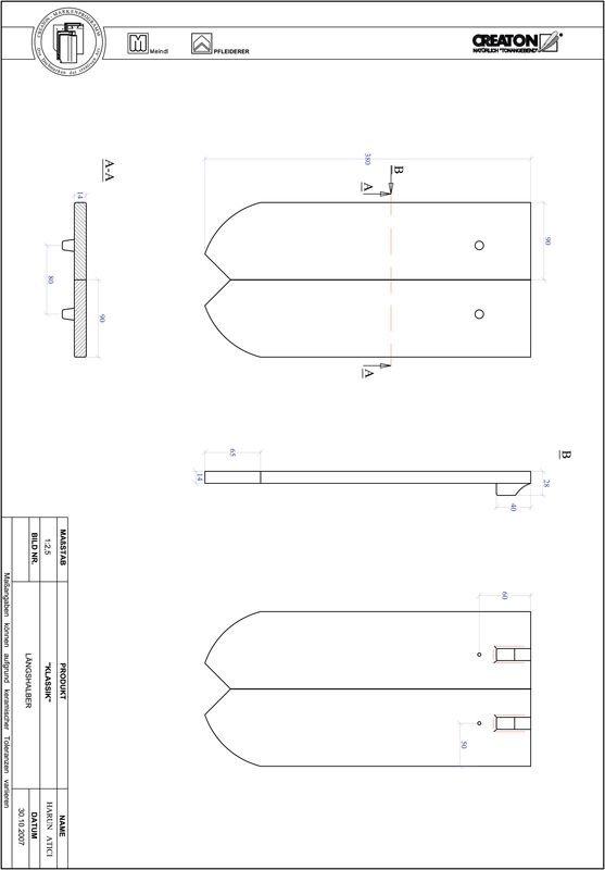 Proizvod CAD file KLASSIK zaobljeni RUND-LH