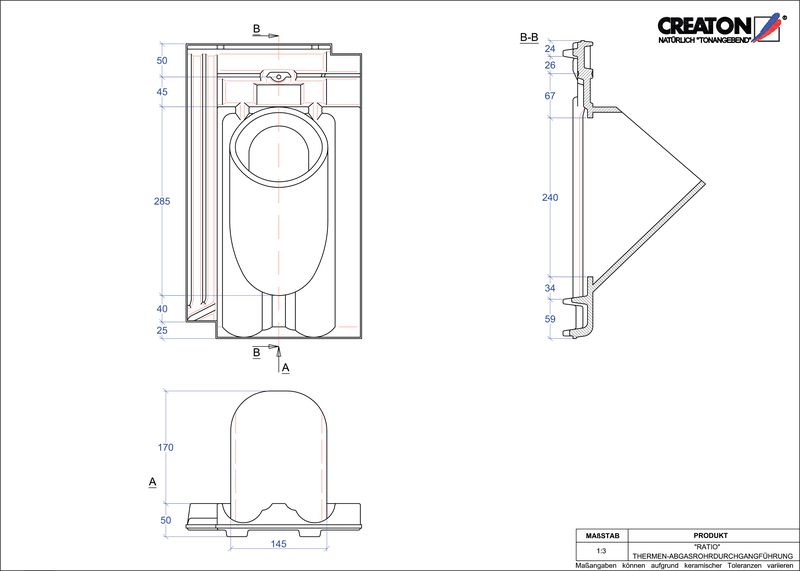 Proizvod CAD file RATIO dimovodni crijep THERME